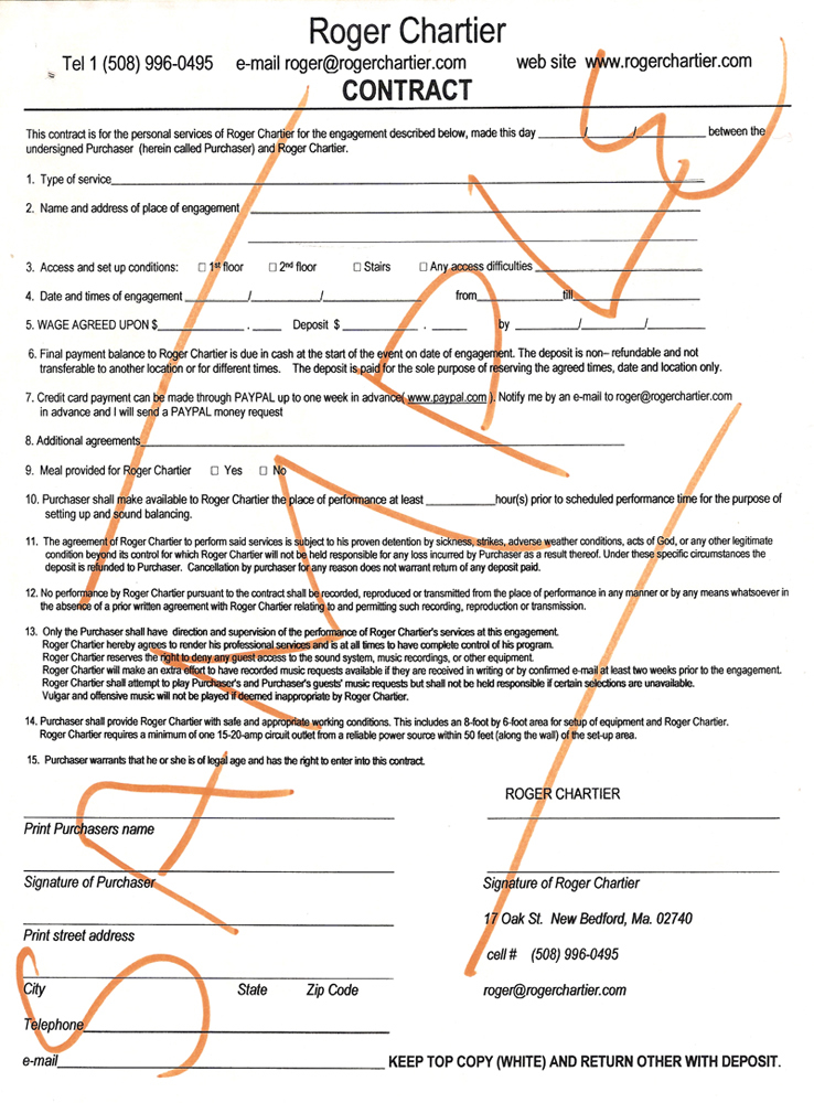 contract sample disc jockey contract sample disc jockey