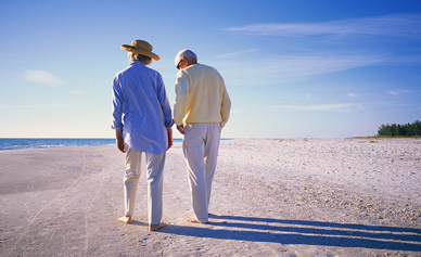 Old folks on the beach - www.Social-Security.biz
