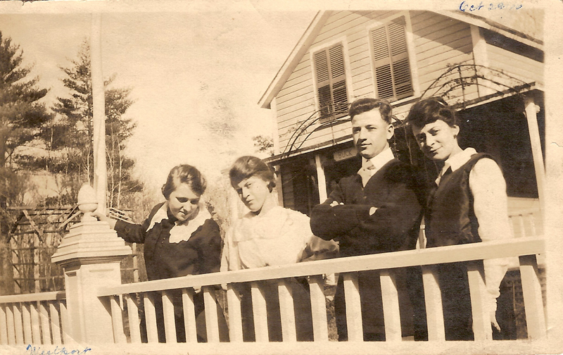 Alice and Adeline Audette October 29, 1918 Westport 