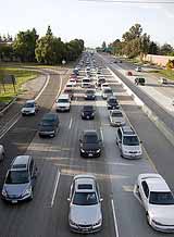 cars in traffic